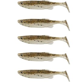 Силикон Savage Gear Fat Minnow T-Tail 75mm 5.0g Holo Baitfish (5 шт/уп) 76987, Цвет : Holo Baitfish