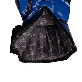 Боксерські рукавички PowerPlay 3017 Сині карбон 14 ун (PP_3017_14oz_Blue), Вага: 14 унцій, зображення 5