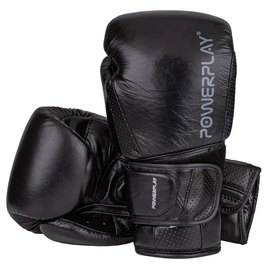 Боксерські рукавички PowerPlay 3087 Чорні 12 ун (PP_3087_12oz_Black), Вага: 12 унцій