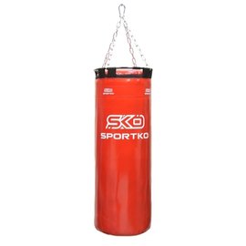 Боксерский мешок Sportko Бочонок с кольцом красный МП6/1, Цвет: Красный