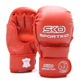 Перчатки с открытыми пальцами Sportko красный M Перч ПД7, Размер: M, Цвет: Красный, изображение 3