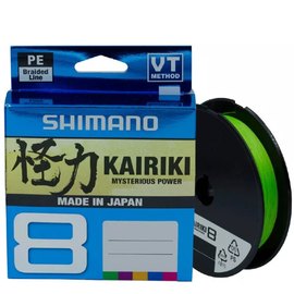 Шнур Shimano Kairiki 8 PE Mantis Green 150m 0.10mm 6.5kg (59WPLA58R01), Диаметр, мм: 0.1 мм, Разрывная нагрузка, кг : 6.5 кг