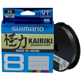 Шнур Shimano Kairiki 8 PE Steel Gray 150m 0.06mm 5.3kg (59WPLA58R10), Диаметр, мм: 0.06 мм