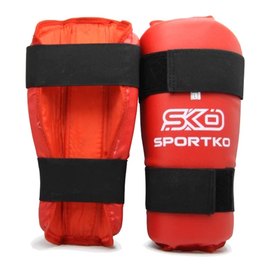Защита голени Sportko M красный 332, Размер: M, Цвет: Красный, изображение 3