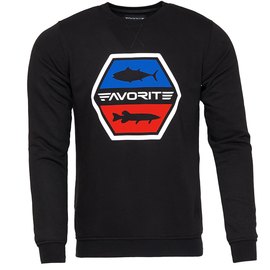 Реглан Favorite SB6 (свитшот) M шестиугольный лого ц:black (1693.21.78), Размер : М, Цвет: Чёрный