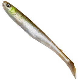 Силикон Savage Gear Slender Scoop Shad 90mm 4.0g Green Silver (поштучно) 74257, Цвет : Green Silver