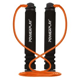 Скакалка PowerPlay 4205 оранжевая (PP_4205_Orange), Цвет: Оранжевый