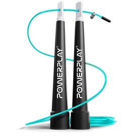 Скакалка скоростная PowerPlay 4202 бирюзовая (PP_4202_Cyan), Цвет: Бирюзовый