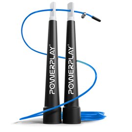 Скакалка скоростная PowerPlay 4202 синяя (PP_4202_Blue), Цвет: Синий