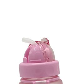 Бутылка для воды Casno 400 мл MX-5028 More Love Розовая с соломинкой (MX-5028_Pink), Цвет: Pink, изображение 3