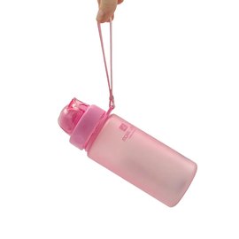 Бутылка для воды Casno 400 мл MX-5028 More Love Розовая с соломинкой (MX-5028_Pink), Цвет: Pink, изображение 4