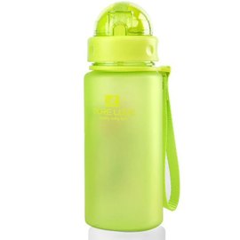 Бутылка для воды Casno 400 мл MX-5028 More Love Зеленая с соломинкой (MX-5028_Green), Цвет: Green