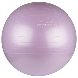 М'яч для фітнесу (фітбол) PowerPlay 4001 Ø65 cm Gymball Ліловий + насос (PP_4001_65_Lilac), Колір: Ліловий, зображення 2