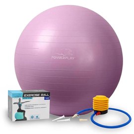 М'яч для фітнесу (фітбол) PowerPlay 4001 Ø75 cm Gymball Фіолетовий+насос (PP_4001_75_Voilet)