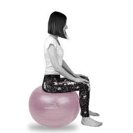 М'яч для фітнесу (фітбол) PowerPlay 4001 Ø75 cm Gymball Фіолетовий+насос (PP_4001_75_Voilet), зображення 3