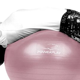 М'яч для фітнесу (фітбол) PowerPlay 4001 Ø75 cm Gymball Фіолетовий+насос (PP_4001_75_Voilet), зображення 4