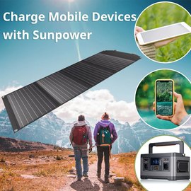 Портативное зарядное устройство - солнечная панель Bresser Mobile Solar Charger 120 Watt USB DC (3810070) 930152, изображение 4