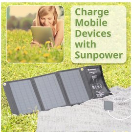 Портативное зарядное устройство - солнечная панель Bresser Mobile Solar Charger 21 Watt USB DC (3810030) 930148, изображение 4