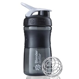 Шейкер спортивный BlenderBottle SportMixer Flip 20oz/590ml Black/White (SM 20oz Black/White), Цвет: Black/White