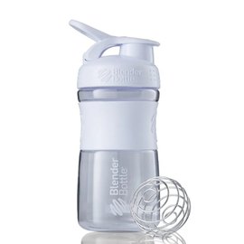 Шейкер спортивний BlenderBottle SportMixer Flip 20oz/590ml White (SM 20oz White), Колір: White