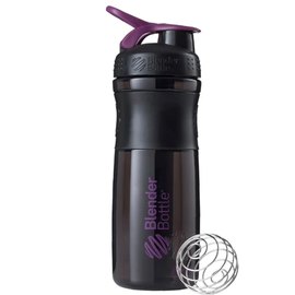 Шейкер спортивний BlenderBottle SportMixer Flip 28oz/820ml Black/Plum (SM 28oz Black/Plum), Колір: Black/Plum