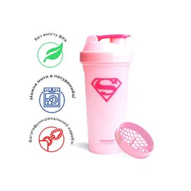 Шейкер спортивний SmartShake Lite 800ml DC Supergirl (10780701), Колір: Supergirl, зображення 2