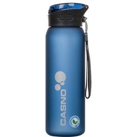 Бутылка для воды Casno 600 мл KXN-1196 Синяя с соломинкой (KXN-1196_Blue), Цвет: Blue