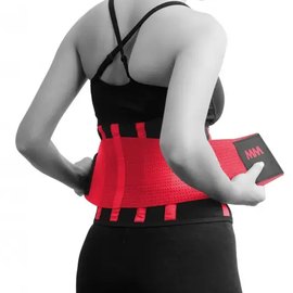 Пояс компрессионный MadMax MFA-277 Slimming belt Black/rubine red M (MFA-277-RED_M), Размер: M, Цвет: Красный