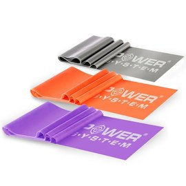 Стрічка-еспандер для фітнесу та реабілітації Power System Resistance Band Set 3шт (PS-4007)