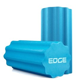 Массажный ролик EDGE профилированный YOGA Roller EVA RO3-30 синий 30х15см (ERO3-30 BLUE), Цвет : Синий