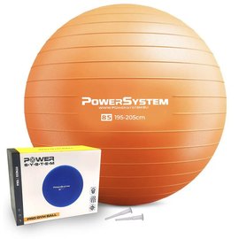 Мяч для фитнеса (фитбол) Power System PS-4018 Ø85 cm PRO Gymball Orange (PS-4018OR-0), Цвет : Оранжевый