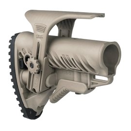 Приклад FAB Defense GLR-16 CP з регульованою щокою AR15/M16 Tan (fx-glr16cpt), Колір : Бежевий, зображення 3