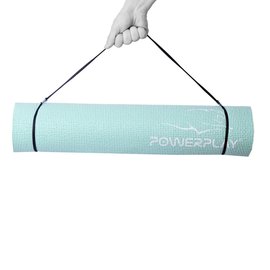 Коврик для йоги и фитнеса PowerPlay 4010 PVC Yoga Mat 173x61x0,6см мятный (PP_4010_Mint_(173*0,6)), Цвет : Мятный, изображение 4