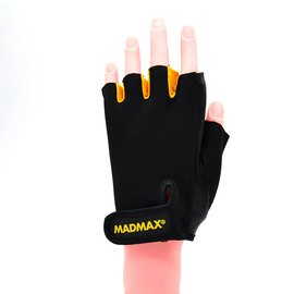 Перчатки для фитнеса MadMax MFG-251 Rainbow Orange XS (MFG-251-ORG_XS), Размер: XS, Цвет: Черный/Оранжевый, изображение 2