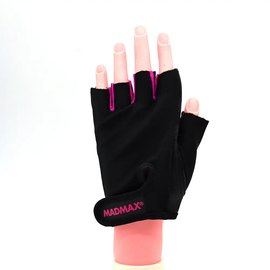 Перчатки для фитнеса MadMax MFG-251 Rainbow Pink XS (MFG-251-PNK_XS), Размер: XS, Цвет: Чёрный/Розовый, изображение 2