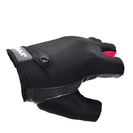 Перчатки для фитнеса MadMax MFG-251 Rainbow Rubine Red XS (MFG-251-RED_XS), Размер: XS, Цвет: Чёрный/Красный, изображение 5