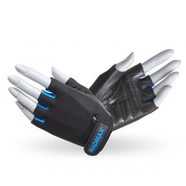 Перчатки для фитнеса MadMax MFG-251 Rainbow Turquoise S (MFG-251-TRQ_S), Размер: S, Цвет: Чёрный/Голубой