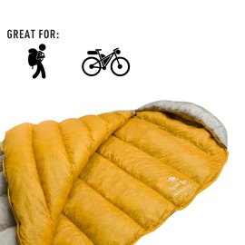 Спальний мішок Sea to Summit Spark SpIV (-8/-15&deg;C), 183 см - Left Zip, Dark Grey/Yellow (STS ASP4-R), Сторона застібки: Ліва, Повна довжина, см: 183 см, зображення 6