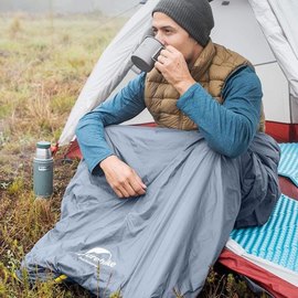 Спальный&nbsp;мешок Naturehike сверхлегкий Summer LW180 NH21MSD09 левый (15&deg;C) M зеленый (6927595777930-L), Сторона застежки: Левая, Цвет : Зелёный, изображение 3