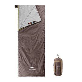 Спальный&nbsp;мешок Naturehike сверхлегкий Summer LW180 NH21MSD09 правый (15&deg;C) M коричневый (6927595777954-R), Сторона застежки: Правая, Цвет : Коричневый, изображение 2