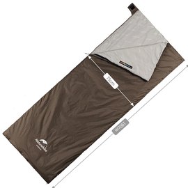 Спальный&nbsp;мешок Naturehike сверхлегкий Summer LW180 NH21MSD09 правый (15&deg;C) M коричневый (6927595777954-R), Сторона застежки: Правая, Цвет : Коричневый, изображение 3