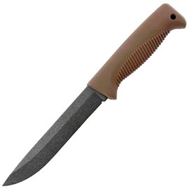 Нож тактический Peltonen M95 Ranger Knife Coyote Handle (teflon, composite) FJP120, Покрытие клинка: Black PTFE (Teflon), Цвет : Coyote