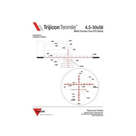 Оптический прицел Trijicon Tenmile 4.5-30x56 Red/Green MRAD Precision Tree FFP (TM3056-C-3000013), изображение 5