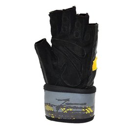 Перчатки для фитнеса MadMax MFG-880 Signature Black/Grey/Yellow L (MFG-880_L), Размер: L, изображение 4