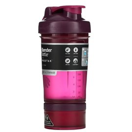 Шейкер спортивный BlenderBottle ProStak 22oz/650ml с двумя контейнерами Plum (PS 22oz Plum), Цвет: Pink, изображение 2