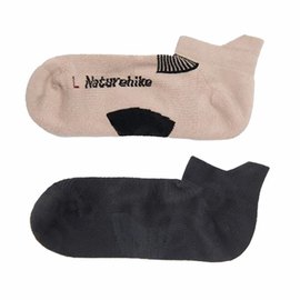 Носки низкие Naturehike NH21FS014 2 пары 40-43 бежевые, черные (6927595773161), Размеры: 40-43
