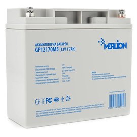 Акумуляторна батарея Merlion AGM 12 V 17 Ah (GP12170M5)