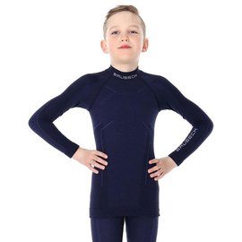 Футболка с длинным рукавом Brubeck Active Wool LS13680 navy blue 128/134 (LS13680-navy blue-128/134)