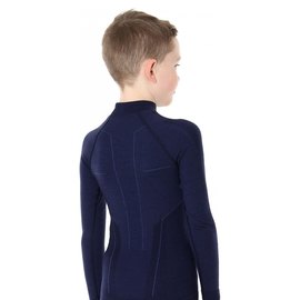 Футболка с длинным рукавом Brubeck Active Wool LS13680 navy blue 128/134 (LS13680-navy blue-128/134), изображение 2