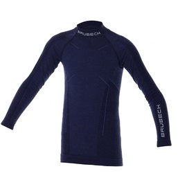 Футболка с длинным рукавом Brubeck Active Wool LS13680 navy blue 128/134 (LS13680-navy blue-128/134), изображение 3
